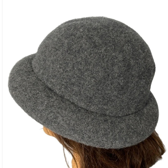 PRINCIPLES Grey Wool Felt Hat Stuffed Rim Classic One Size Fits Most - Picture 1 of 8